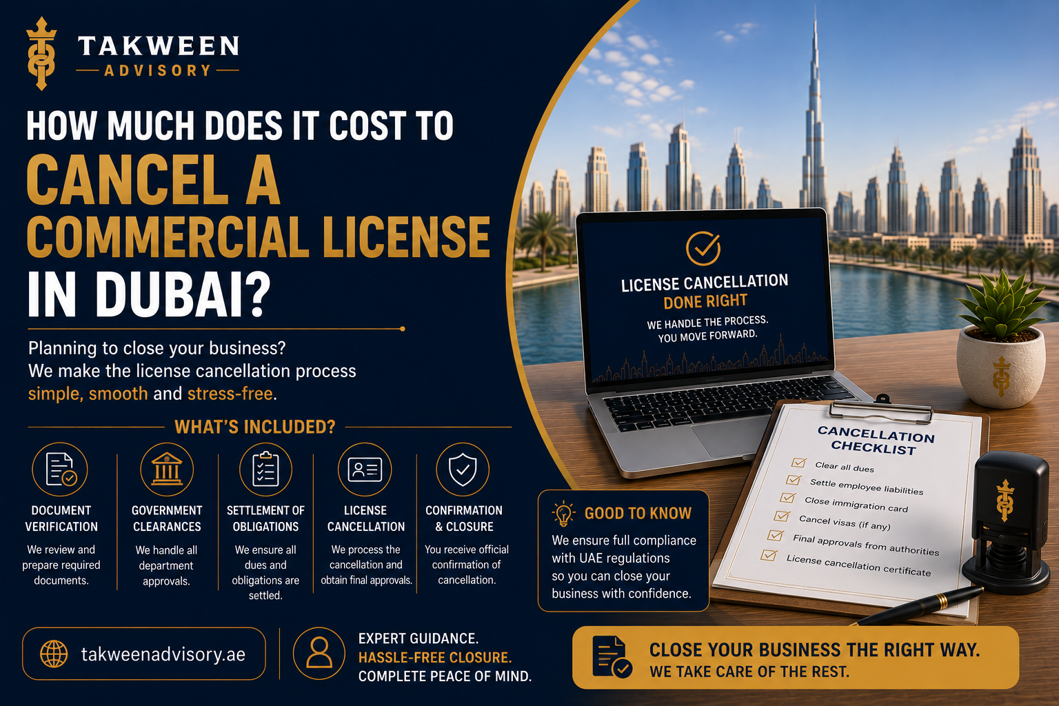 commercial license cancellation cost in dubai
