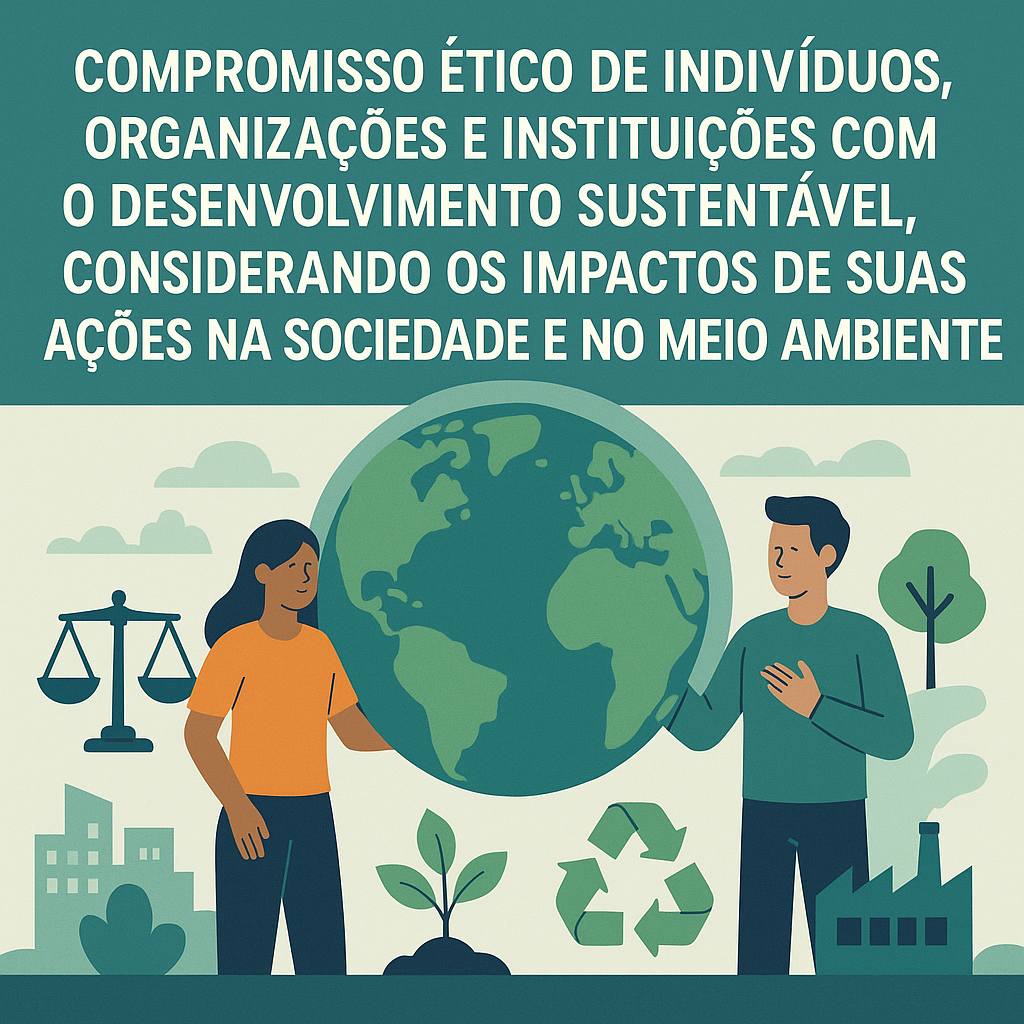 Imagem ilustrativa que apresenta a introdução da unidade 1 - Compromisso ético de indivíduos e organização com a RSA 